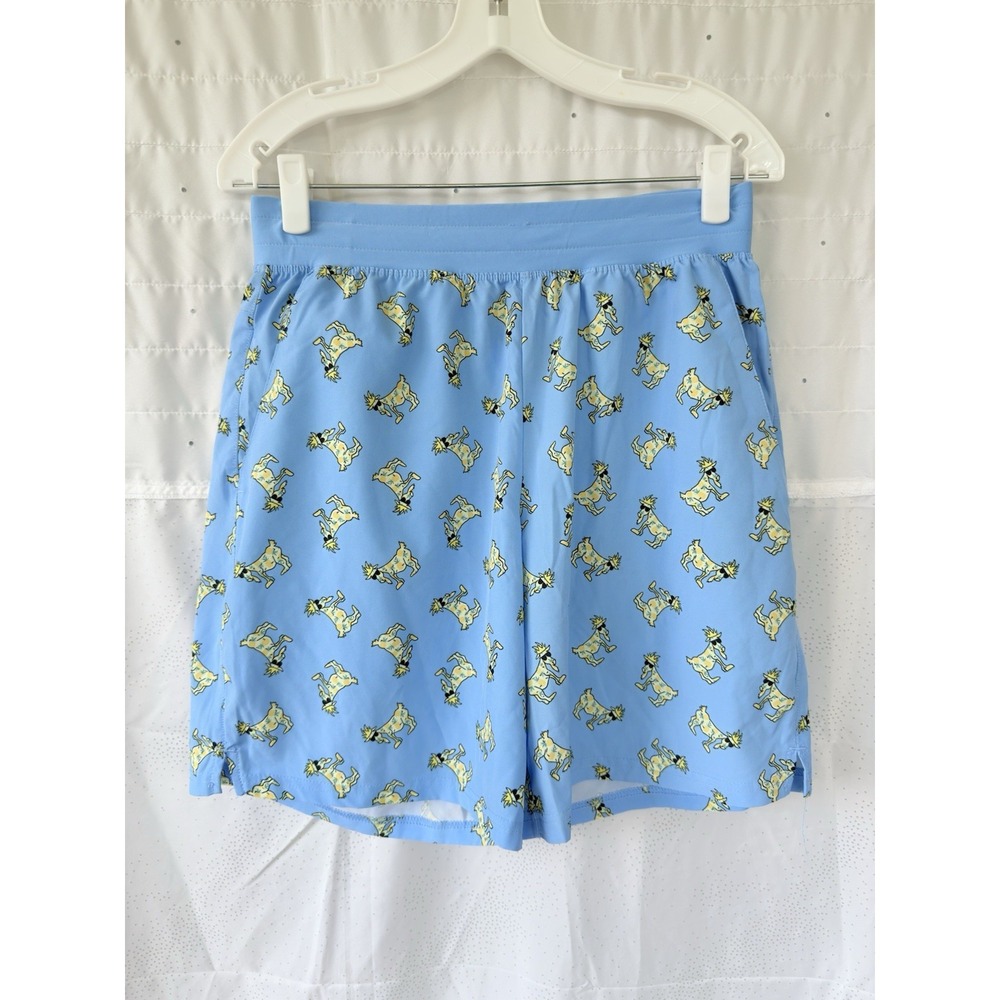 GOAT USA Men Swim Shorts Size M Goats Pineapples All Over Print AOP READ*